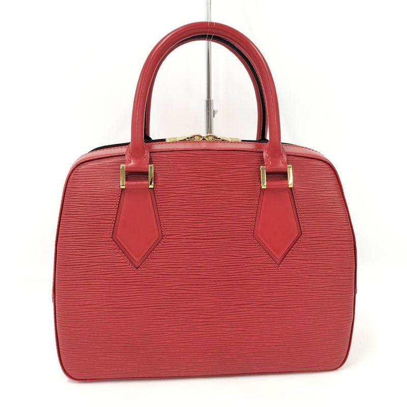 Louis Vuitton Blanc Handbag Epi Leather Red