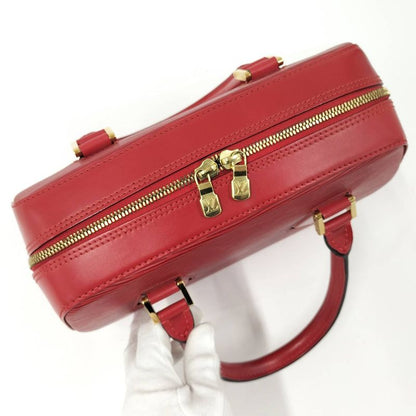 Louis Vuitton Blanc Handbag Epi Leather Red