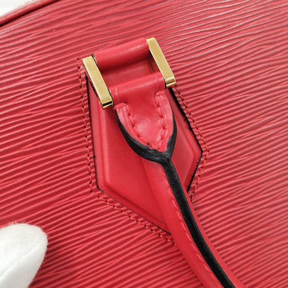Louis Vuitton Blanc Handbag Epi Leather Red
