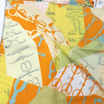 Hermes Carre 70 Scarf les Petits Papiers Silk Multicolor