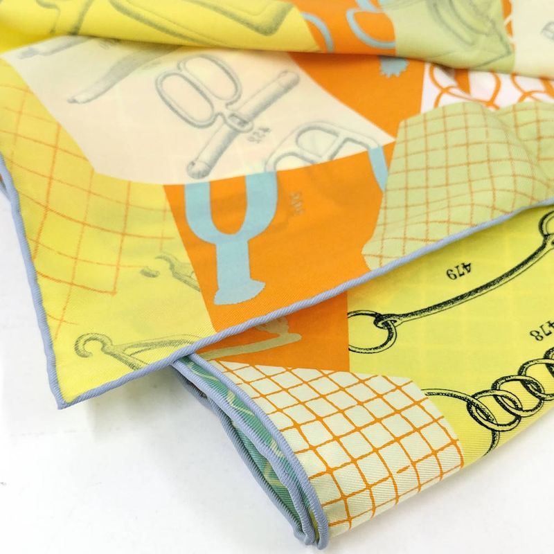 Hermes Carre 70 Scarf les Petits Papiers Silk Multicolor