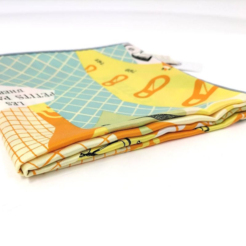 Hermes Carre 70 Scarf les Petits Papiers Silk Multicolor