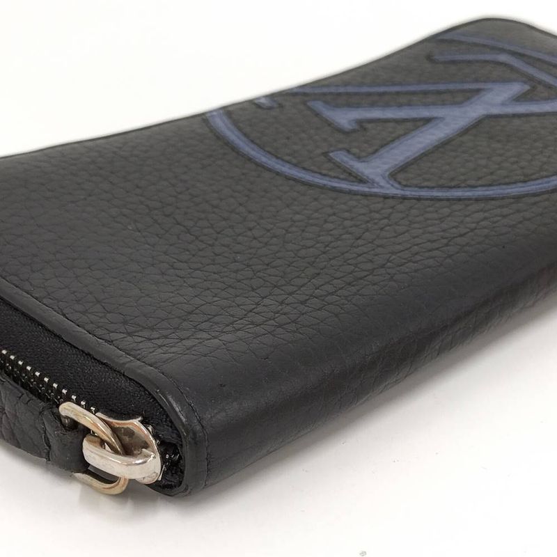 Louis Vuitton Zippy Wallet Vertical Zip Around LV Circle Taurillon Leather