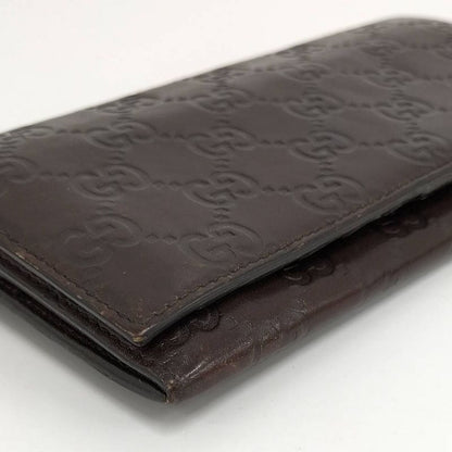 Gucci Bifold Wallet Guccissima Leather Dark Brown