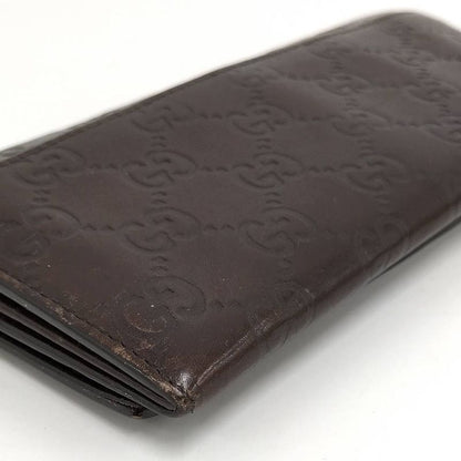 Gucci Bifold Wallet Guccissima Leather Dark Brown