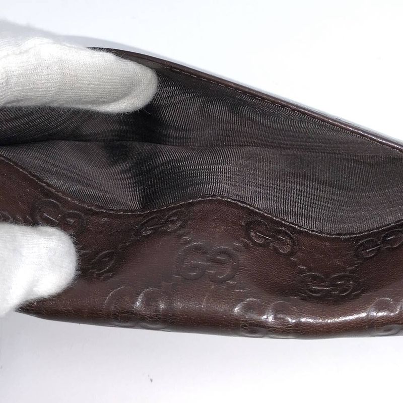 Gucci Bifold Wallet Guccissima Leather Dark Brown