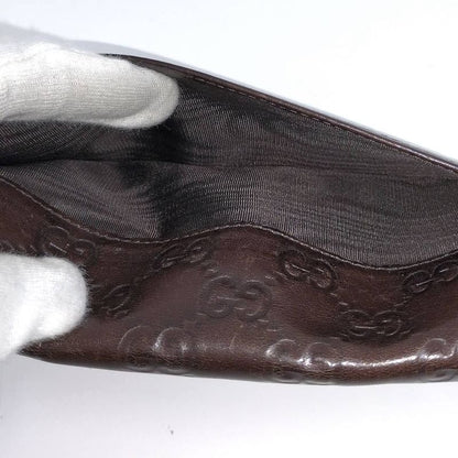 Gucci Bifold Wallet Guccissima Leather Dark Brown