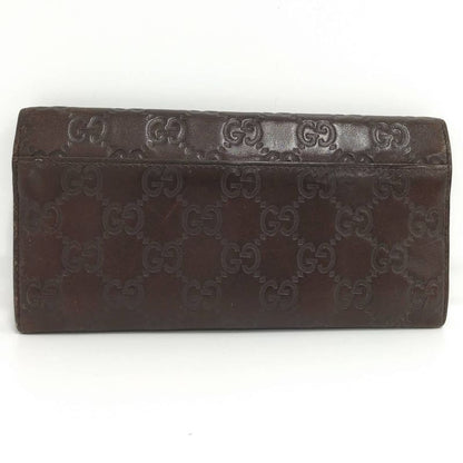 Gucci Bifold Wallet Guccissima Leather Dark Brown