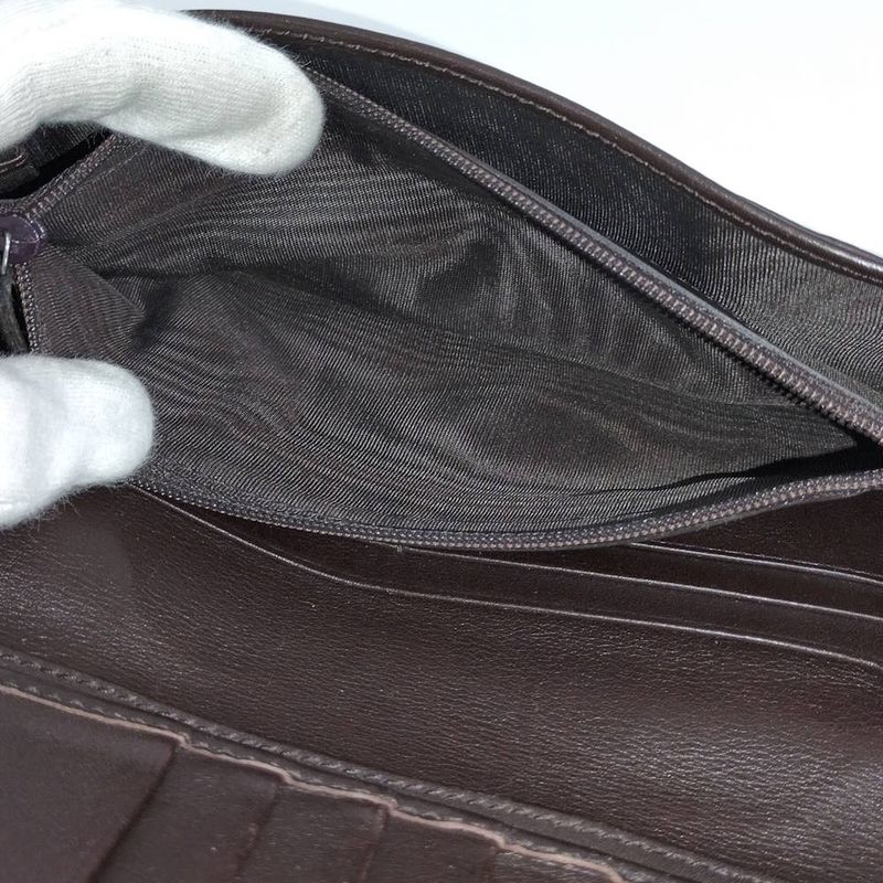 Gucci Bifold Wallet Guccissima Leather Dark Brown