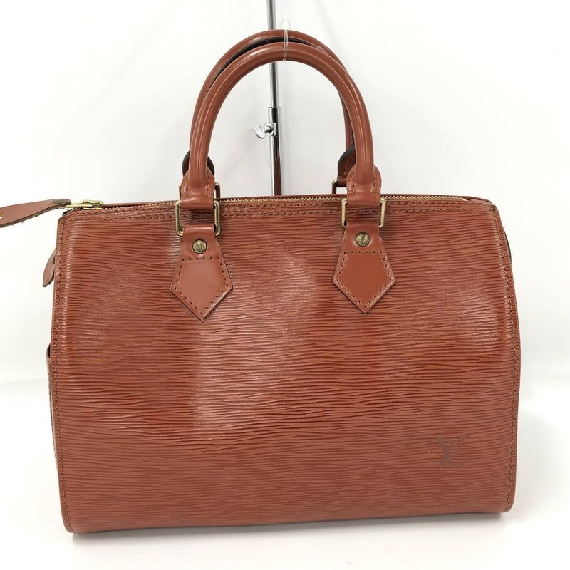 Louis Vuitton Speedy 25 Handbag Epi Kenya Brown