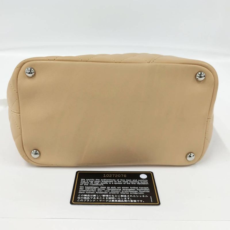 Chanel Cambonte Leather Beige Shoulder Bag