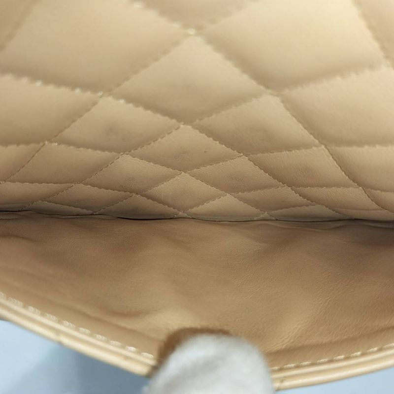 Chanel Cambonte Leather Beige Shoulder Bag