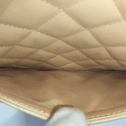 Chanel Cambonte Leather Beige Shoulder Bag