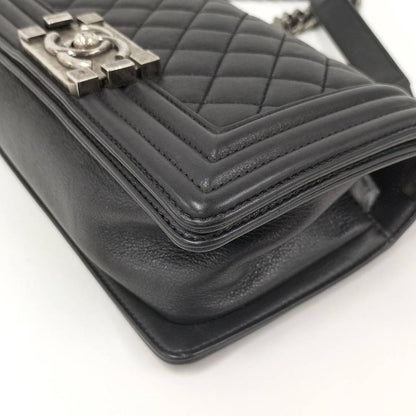 Chanel Chain Shoulder Bag Lambskin Black