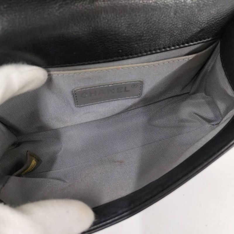 Chanel Chain Shoulder Bag Lambskin Black