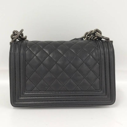 Chanel Chain Shoulder Bag Lambskin Black