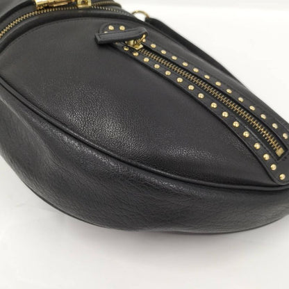 Versace Shoulder Bag Leather Black