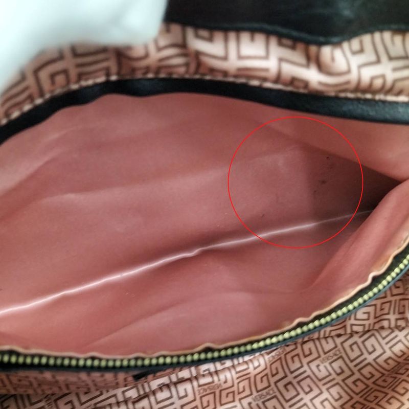 Versace Shoulder Bag Leather Black