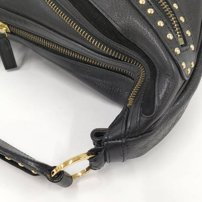 Versace Shoulder Bag Leather Black