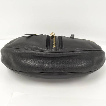 Versace Shoulder Bag Leather Black