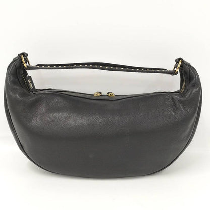 Versace Shoulder Bag Leather Black