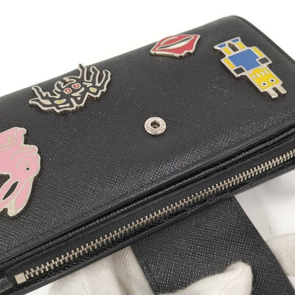 Prada Bifold Wallet Leather Black