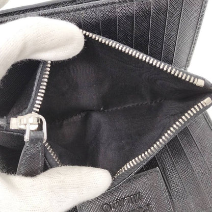 Prada Bifold Wallet Leather Black