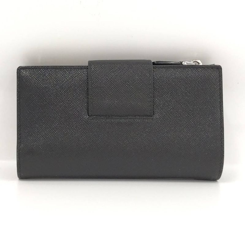Prada Bifold Wallet Leather Black