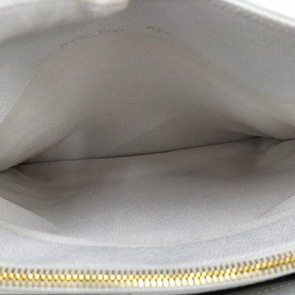 Chanel Tote Logo Leather White