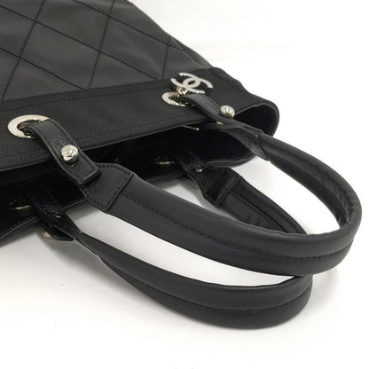 Chanel Paris Biarritz Tote PM Leather Black