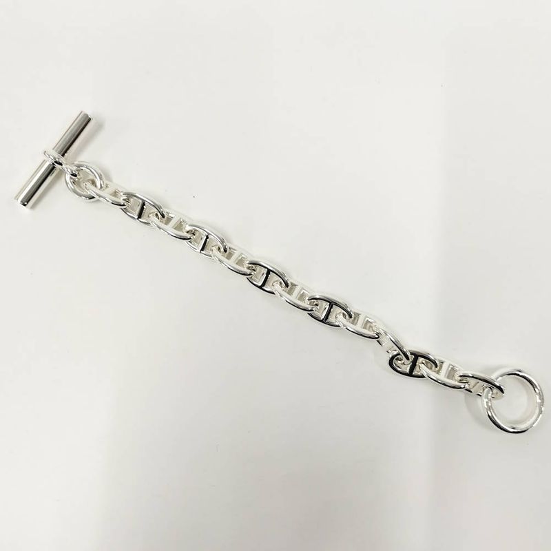 Hermes Chaine D'ancre MM Bracelet 13 Links Silver