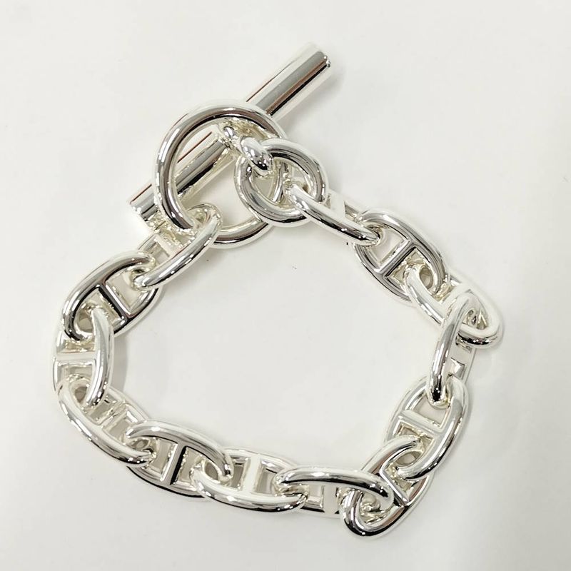 Hermes Chaine D'ancre MM Bracelet 13 Links Silver
