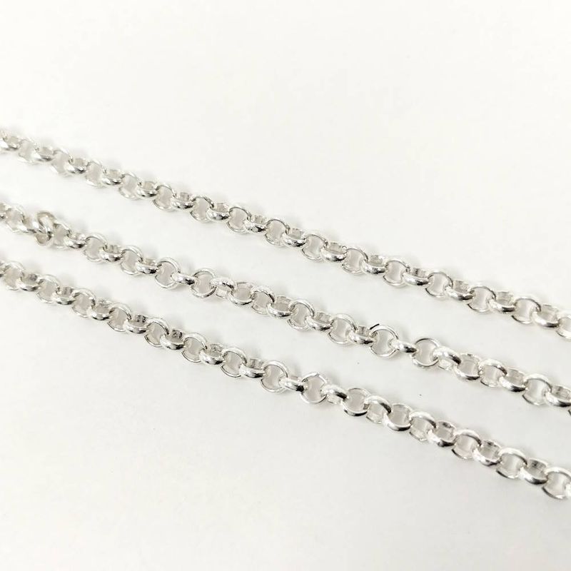 Hermes Chaine D'ancre Bank Necklace Silver