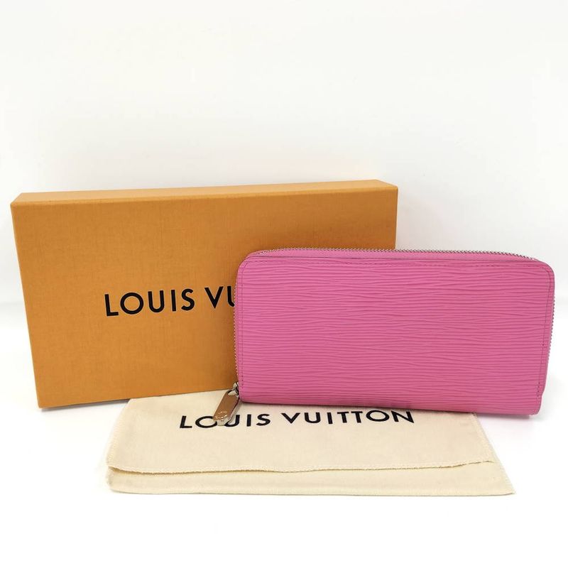 Louis Vuitton Zippy Wallet Epi Pink