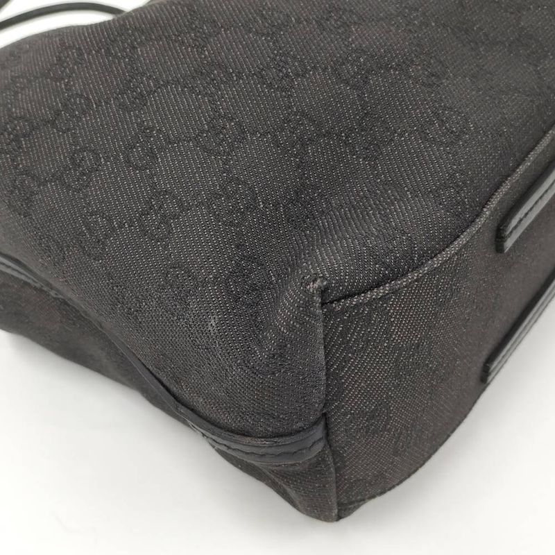 Gucci Shoulder Bag GG Canvas Black