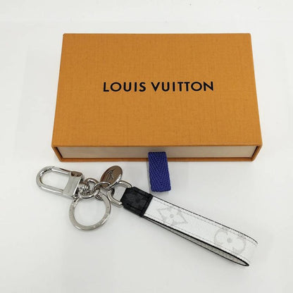 Louis Vuitton Key Holder Dragonne Monogram White Silver