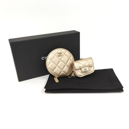 Chanel Chain Pouch Coin Case Airpods Pro Gold