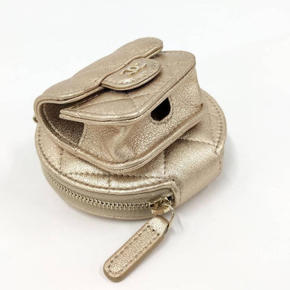 Chanel Chain Pouch Coin Case Airpods Pro Gold
