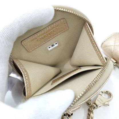 Chanel Chain Pouch Coin Case Airpods Pro Gold