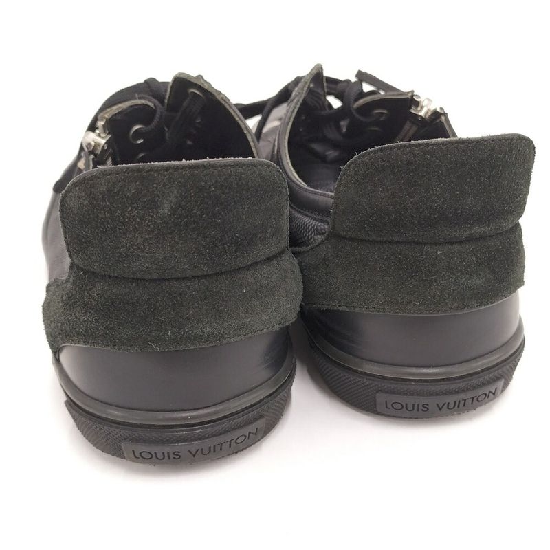 Louis Vuitton Aventure Sneakers Side Zip 8.5 Damier Graphite