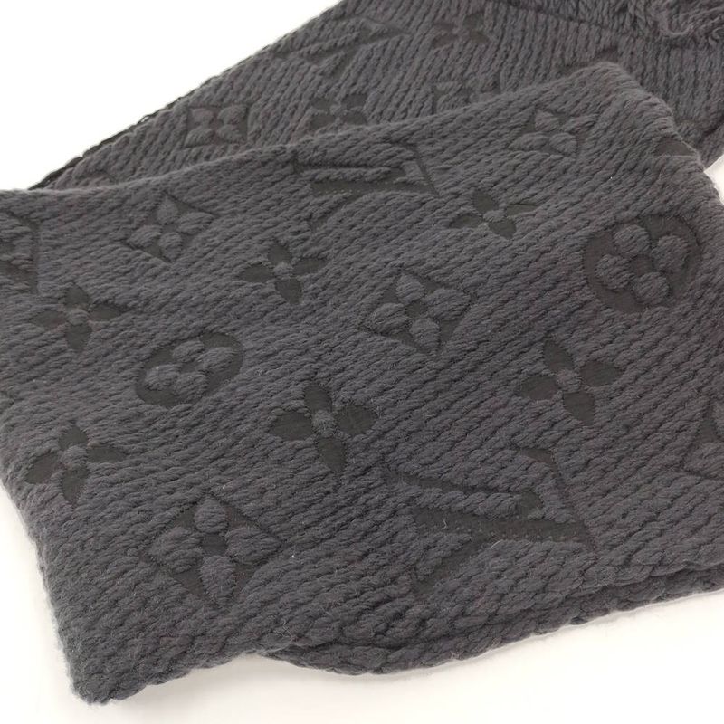 Louis Vuitton Echarpe Logo Mania Scarf Monogram Black