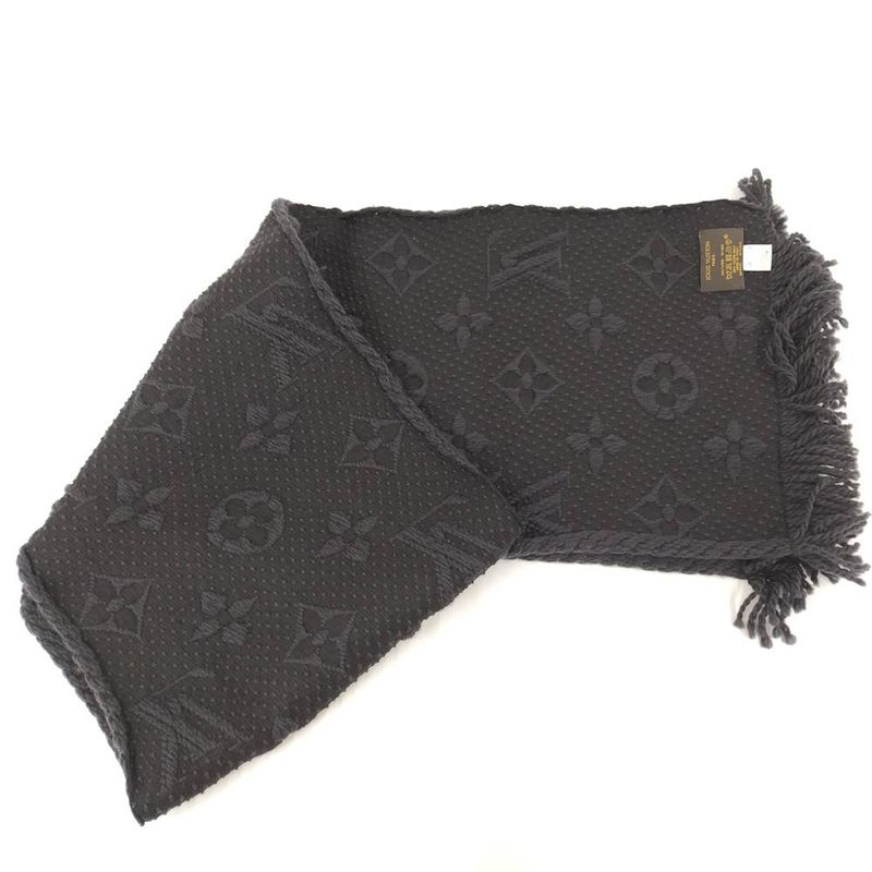 Louis Vuitton Echarpe Logo Mania Scarf Monogram Black