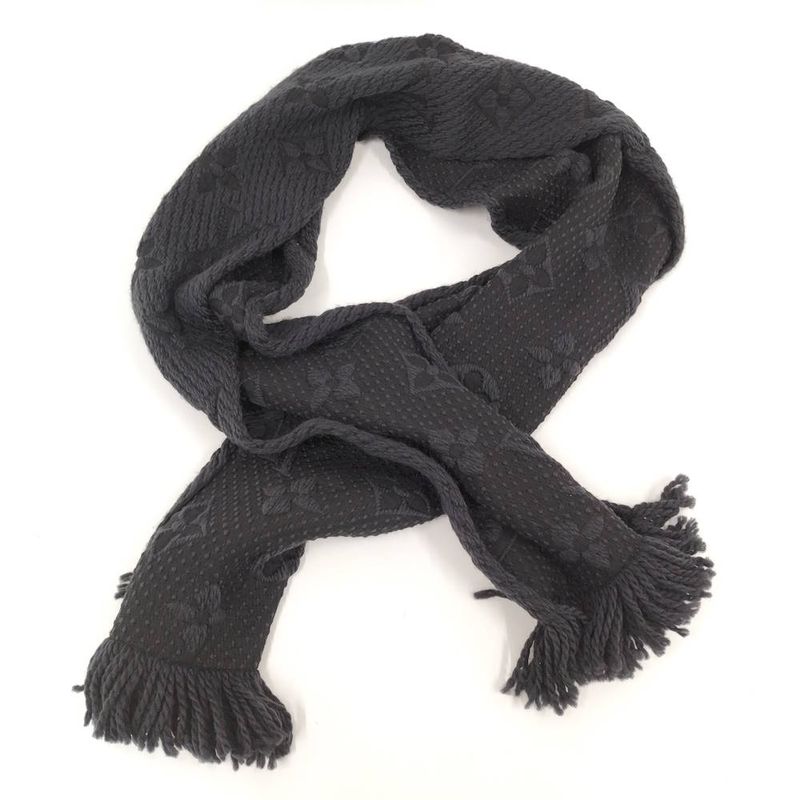 Louis Vuitton Echarpe Logo Mania Scarf Monogram Black