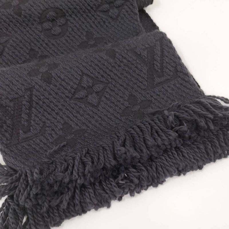 Louis Vuitton Echarpe Logo Mania Scarf Monogram Black