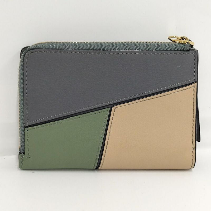 Loewe Compact Wallet Puzzle Leather