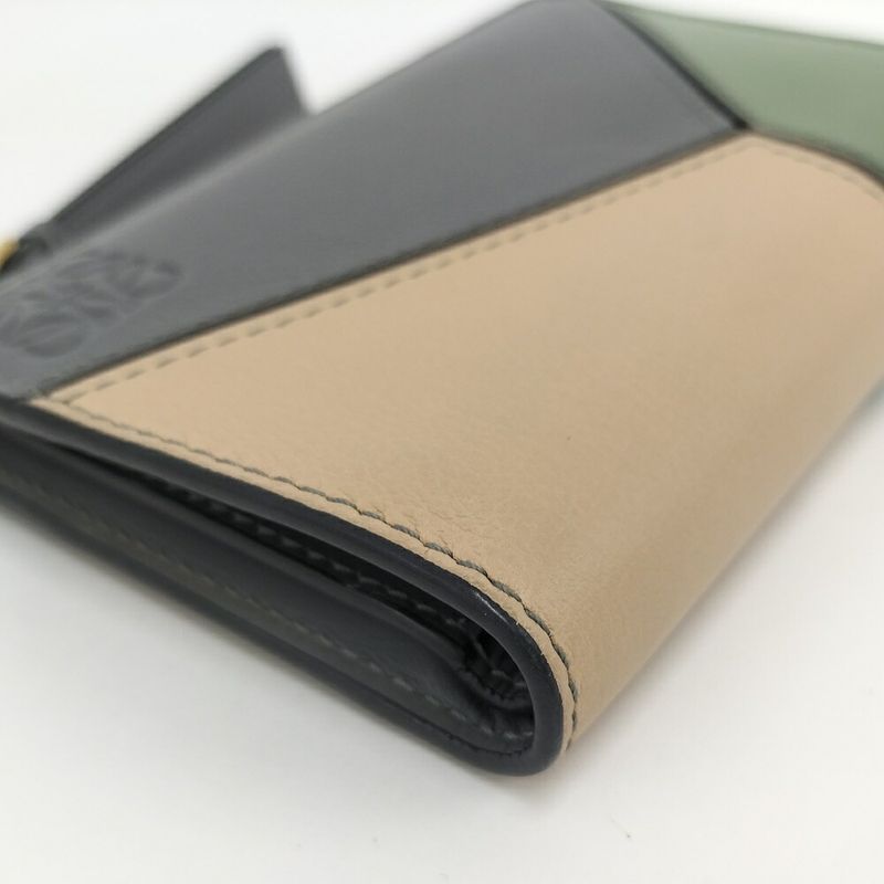 Loewe Compact Wallet Puzzle Leather