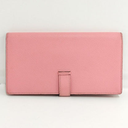 Hermes Bearn Souffle Wallet Pink Leather