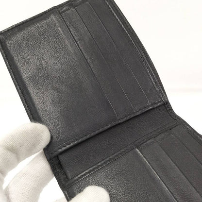 Gucci Bifold Wallet Billfold Micro Guccissima Leather Black