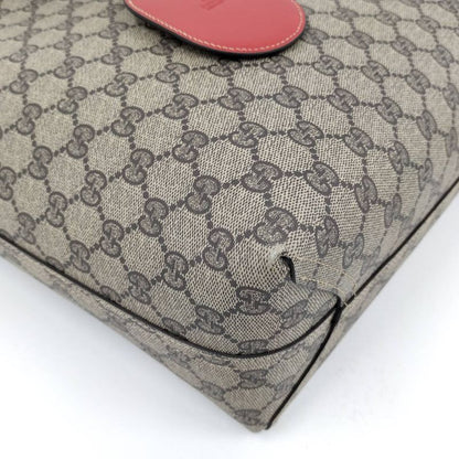 Gucci Reversible Tote GG Supreme Red Beige