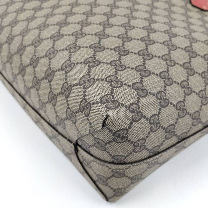 Gucci Reversible Tote GG Supreme Red Beige